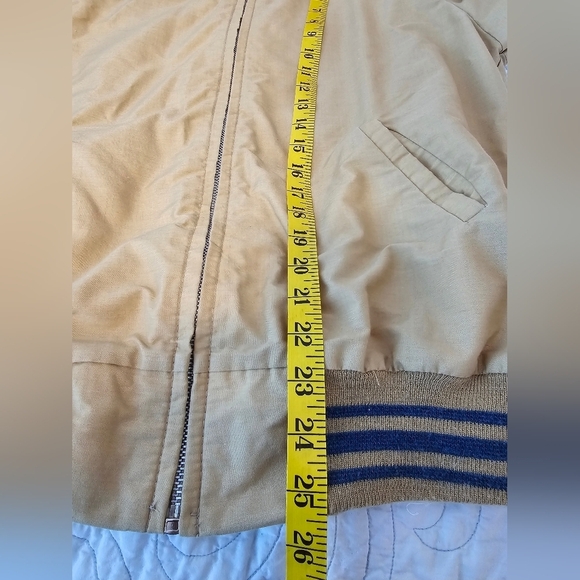 Pacific Trail Vintage Beige Jacket with Striped Accents Approximate Size Large - Picture 11 of 11